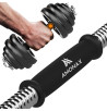 Hantle Ciężary Sztangi Amonax 30kg Żeliwne Regulowane Fitness Zestaw Unisex