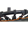 Trampolina Fitness FIT BOUNCE PRO XL Bungee Składana Sprężynowa 78cm 150 kg