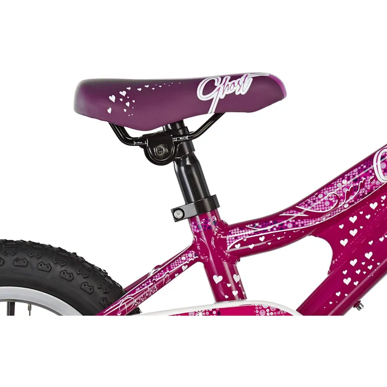 Dziecięcy Rowerek Ghost 12 Aluminiowy Dziewczęcy Kółka Boczne