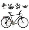 Męski Rower Trekkingowy 28 Shimano Amortyzator Światła Błotniki Stal Stopka