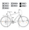 Rower Męski Trekkingowy Koła 28" SHIMANO Światła Dynamo Bagażnik Błotniki - 8