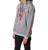 Bluza Męska Z Kapturem Ultra Game NBA Chicago Bulls r. S Szara Ciepły Polar