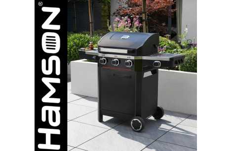 Grill Gazowy Ogrodowy ŻELIWNY Ruszt Nierdzewny Hamson 13,2kW 3+1 Mocny Duży - 2