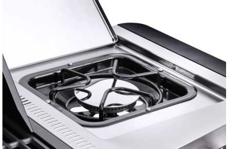 Grill Gazowy Ogrodowy ŻELIWNY Ruszt Nierdzewny Hamson 13,2kW 3+1 Mocny Duży - 4