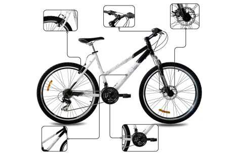 Rower Damski Górski Koła 26" ALU MTB Tarcze SHIMANO Amory Młodzieżowy Lekki - 7