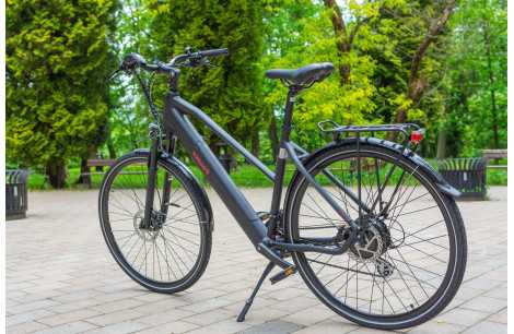 Rower Elektryczny Damski Trekkingowy Koła 28" Shimano 250W Amory Hydraulika - 4