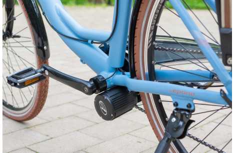 Rower Elektryczny Damski Miejski Alu 250 W Shimano LCD Błotniki Bagażnik - 9