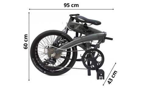 Rower Elektryczny Składany Koła 20" Męski Damski Składak 250 W ALU SHIMANO - 3