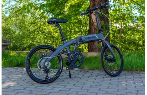 Rower Elektryczny Składany Koła 20" Męski Damski Składak 250 W ALU SHIMANO - 4