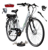 Rower Elektryczny Damski Miejski 28 250W Aluminium Shimano Bagażnik Światła - 1