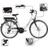 Rower Elektryczny Damski Miejski 28 250W Aluminium Shimano Bagażnik Światła - 2