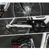 Rower Elektryczny Damski Miejski 28 250W Aluminium Shimano Bagażnik Światła - 4