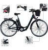 Rower Elektryczny Miejski 28" Alu Nexus 25km/h 250W Męski Damski Światła - 3