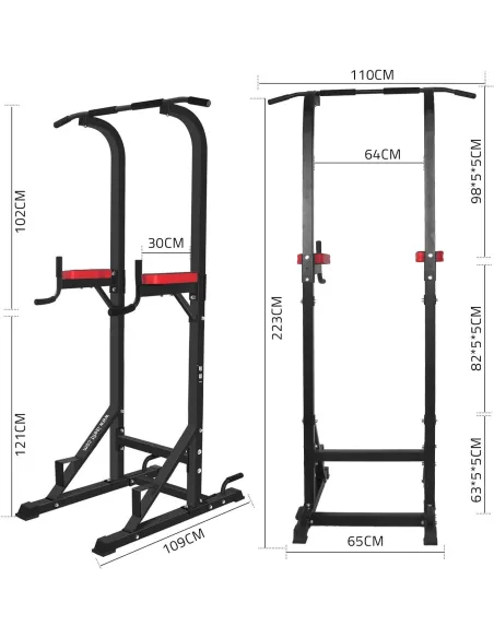Poręcz Stacjonarna Regulowana ISE Drążek Uchwyty Do Ćwiczeń Dipów Mocna