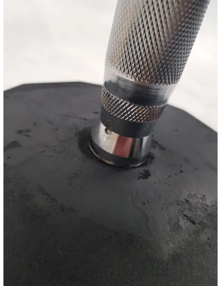 Hantla Żeliwna Zerro Powlekana Gumowana Ciężarek Do Ćwiczeń 25 kg