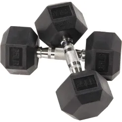 Hantle Treningowe Krótkie 20kg Hexbell Dumbbell Stalowe Wytrzymałe 2x10kg