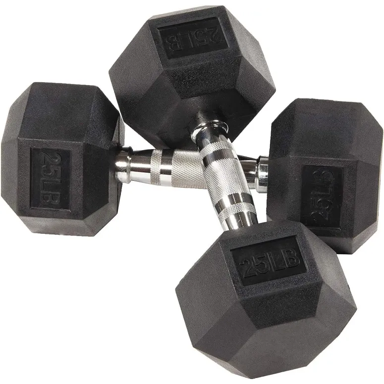 Hantle Treningowe Krótkie 20kg Hexbell Dumbbell Stalowe Wytrzymałe 2x10kg
