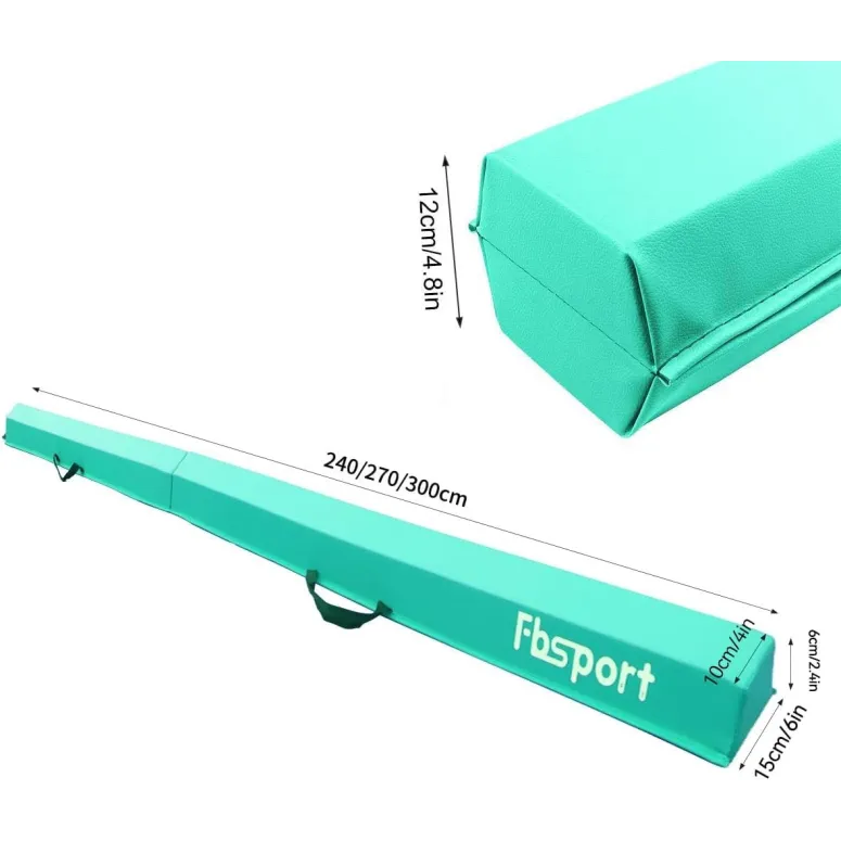 Równoważnia Belka Gimnastyczna Do Ćwiczeń Składana FBSPORT 240 cm EVA