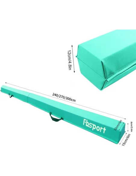 Równoważnia Belka Gimnastyczna Do Ćwiczeń Składana FBSPORT 240 cm EVA