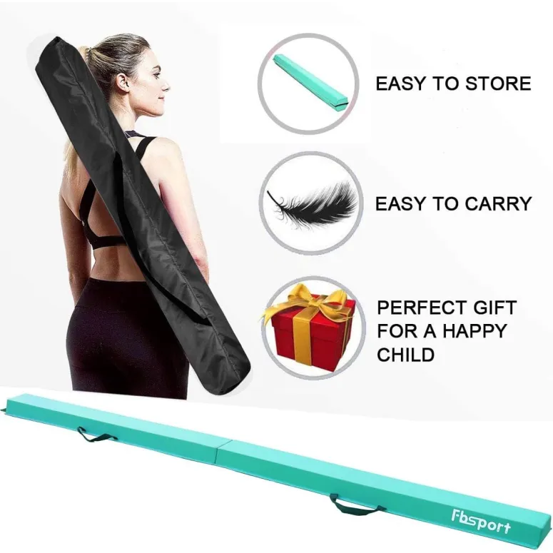 Równoważnia Belka Gimnastyczna Do Ćwiczeń Składana FBSPORT 240 cm EVA