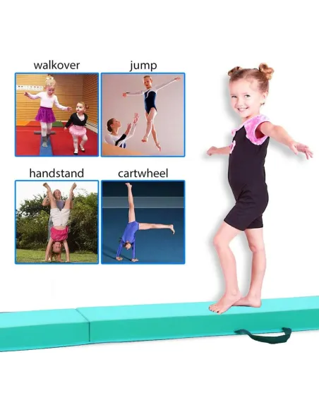 Równoważnia Belka Gimnastyczna Do Ćwiczeń Składana FBSPORT 240 cm EVA