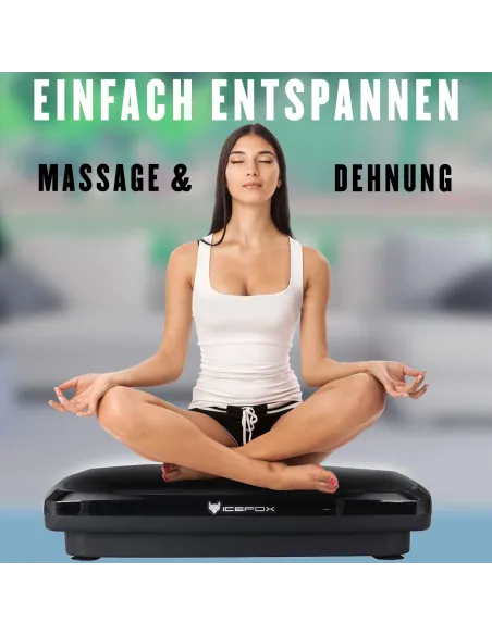 Platforma Wibracyjna Icefox 3D 1000W Płyta 10 Programów Treningowych