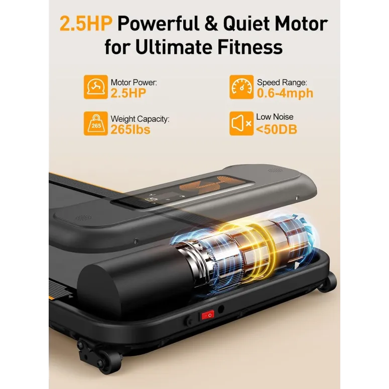 Bieżnia Elektryczna Pod Łóżko Składana Domowa Kąt Nachylenia Do 120 KG