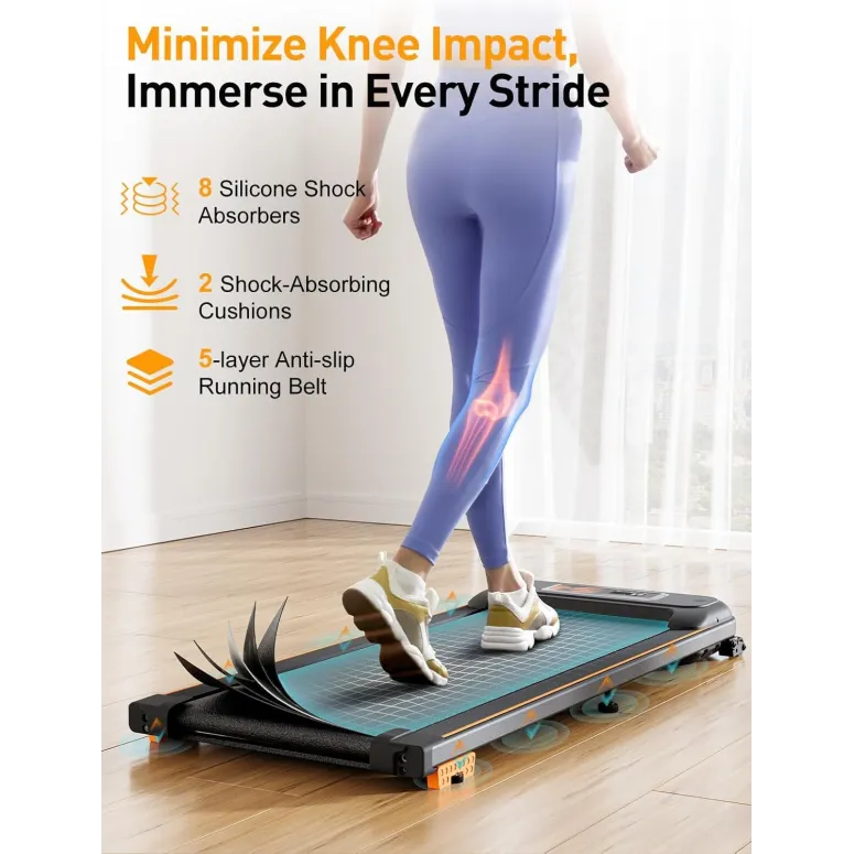 Bieżnia Elektryczna Pod Łóżko Składana Domowa Kąt Nachylenia Do 120 KG