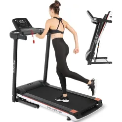 Bieżnia Elektryczna Domowa ISE SY-T2702 Fitness 13km/h 110kg Ekran Składana