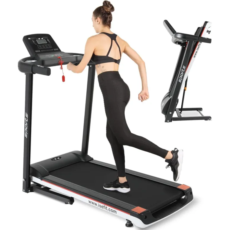 Bieżnia Elektryczna Domowa ISE SY-T2702 Fitness 13km/h 110kg Ekran Składana