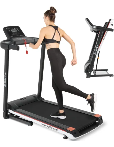 Bieżnia Elektryczna Domowa ISE SY-T2702 Fitness 13km/h 110kg Ekran Składana