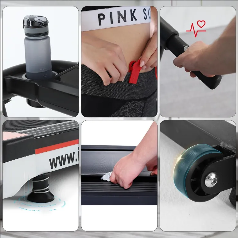 Bieżnia Elektryczna Domowa ISE SY-T2702 Fitness 13km/h 110kg Ekran Składana