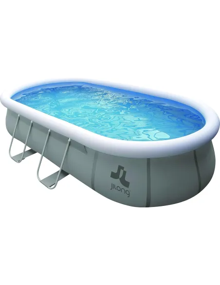 Basen Stelażowy Owalny Jilong Avenli 10kL UltraFrame Ogrodowy 540x304x106cm