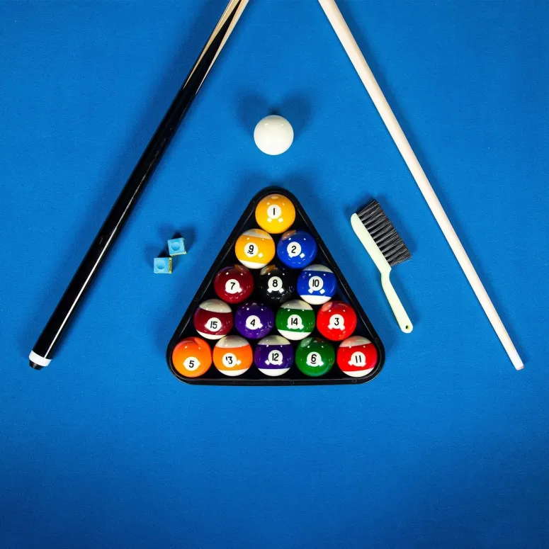 Stół Bilardowy Zestaw Buckshot Manhattan 7ft Niebieski 213 x 122 x 79 cm