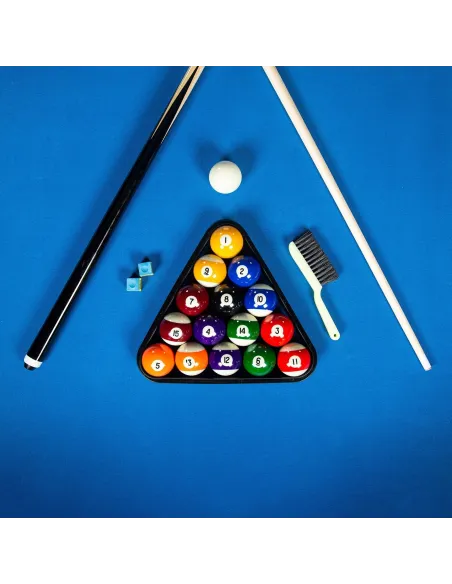 Stół Bilardowy Zestaw Buckshot Manhattan 7ft Niebieski 213 x 122 x 79 cm