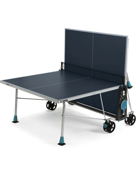 Stół Do Tenisa Stołowego Cornilleau 200x Outdoor Niebieski Składany 5 mm