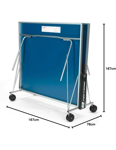 Stół Do Tenisa Stołowego Tectonic Outdoor Składany Pingpong Niebieski 4mm