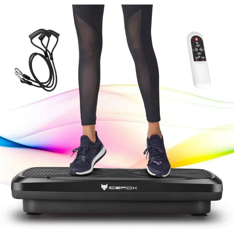 Platforma Wibracyjna Icefox 3D 1000W Płyta 10 Programów Treningowych