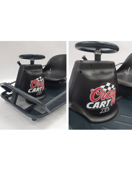 Razor Crazy Cart XL Elektrokart 8" 19 km/h 360° kierownica 36V 500W 16+ lat