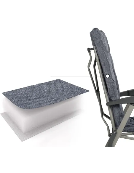 Krzesło Turystyczne Kempingowe Ever Advanced Solidne Aluminiowy Stelaż