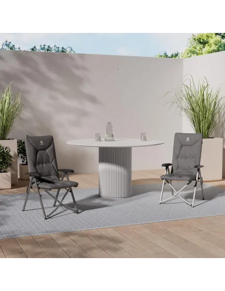 Krzesło Turystyczne Kempingowe Ever Advanced Solidne Aluminiowy Stelaż