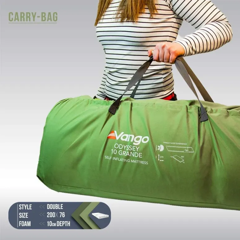 Samopomująca Mata Do Spania Vango Odyssey Epsom Green 200x130x10CM