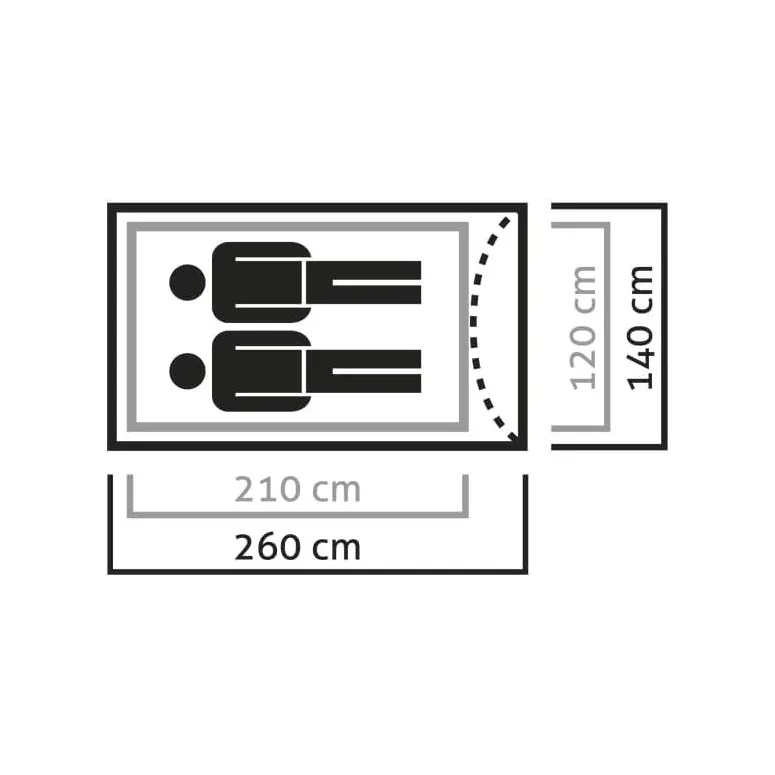 Namiot Trekkingowy 2-osobowy Salewa Litetrek Pro II Na Wyprawę Dla 2 osób