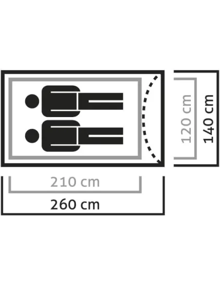 Namiot Trekkingowy 2-osobowy Salewa Litetrek Pro II Na Wyprawę Dla 2 osób