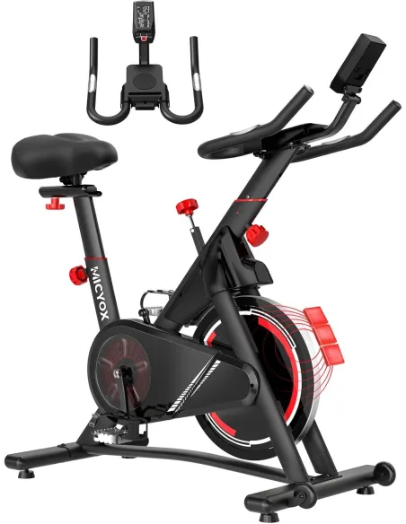 Rower Treningowy MICYOX MX619 Magnetyczny Stacjonarny Koło 15KG LCD 150 KG