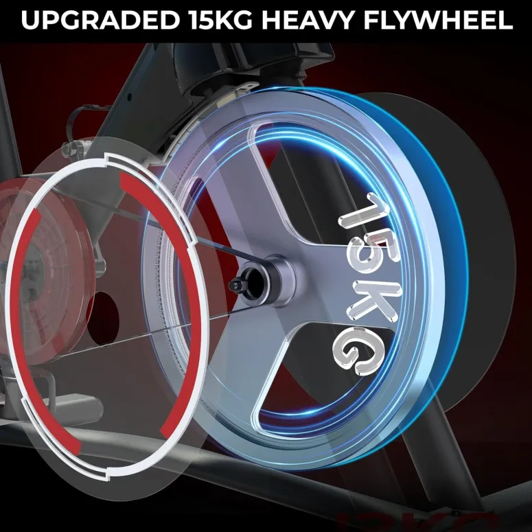 Rower Treningowy MICYOX MX619 Magnetyczny Stacjonarny Koło 15KG LCD 150 KG