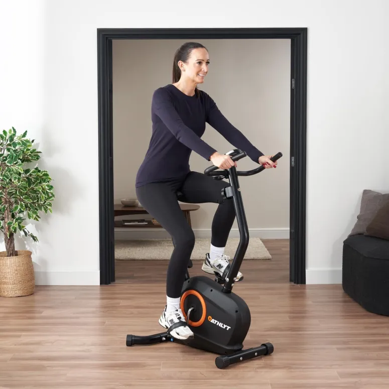 Rowerek Treningowy Stacjonarny ATHLYT K201 Magnetyczny Domowy Ekran 110kg