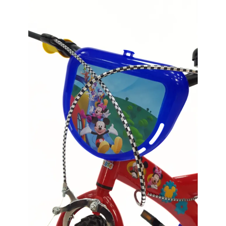Rower Dziecięcy 14 Myszka Miki Dzwonek Bidon Tarcza Kółka Boczne V-brake