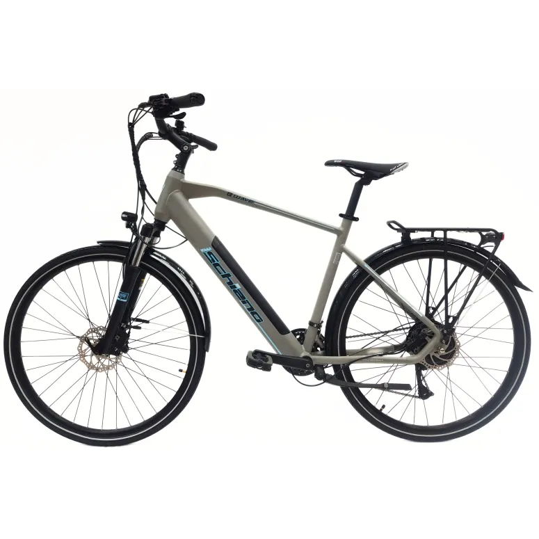 Elektryczny Rower Trekkingowy 28 Męski Hydraulika Cyngle Bagażnik Światła