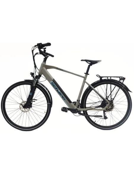 Elektryczny Rower Trekkingowy 28 Męski Hydraulika Cyngle Bagażnik Światła